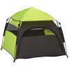 PawHut Extra Large Dog Portable Camping Tent with Carrying Bag for Beach Backyard Home in Green