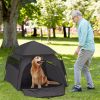 PawHut Pop Up Dog Tent for Extra Large and Large Dogs with Carry Bag, for Beach, Backyard, Home, Dark Gray