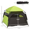 PawHut Extra Large Dog Portable Camping Tent with Carrying Bag for Beach Backyard Home in Green